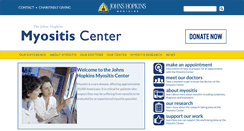Desktop Screenshot of hopkinsmyositis.org