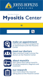 Mobile Screenshot of hopkinsmyositis.org
